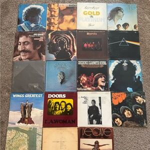 Classic Rock Vinyl Record Bundle